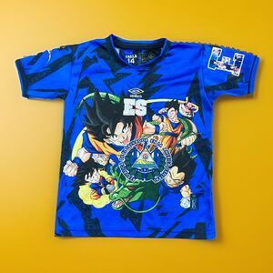 Dragon Ball Z x Umbro Goku Vegeta Jersey Youth Size 14 Soccer Anime Shirt
